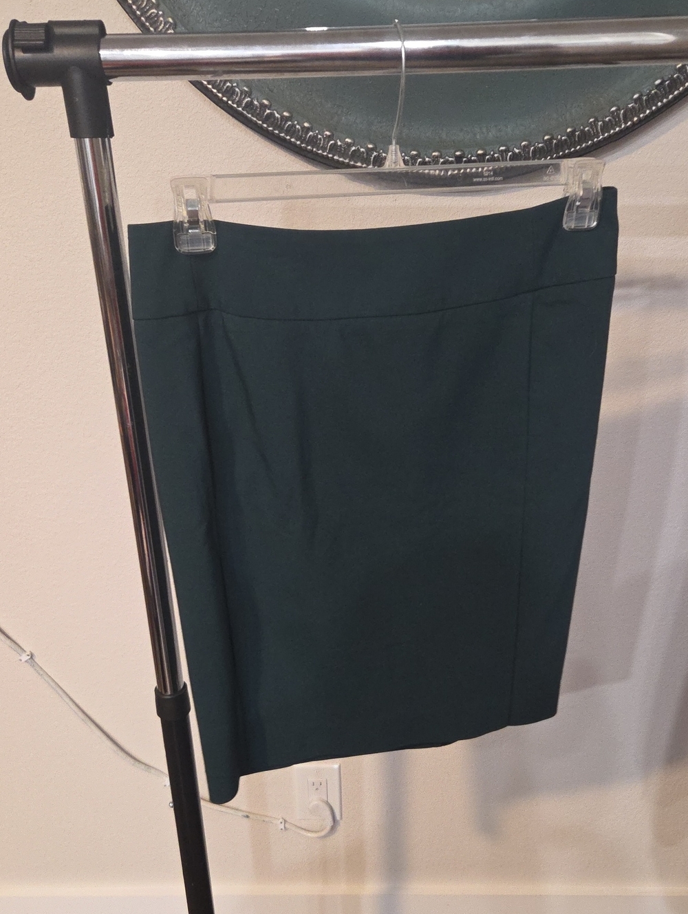 Classic Dark Teal Pencil Skirt — Women's Professional Wear